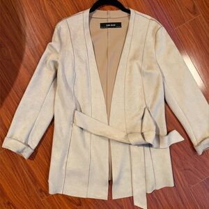 Zara suede Tan Blazer with Belt